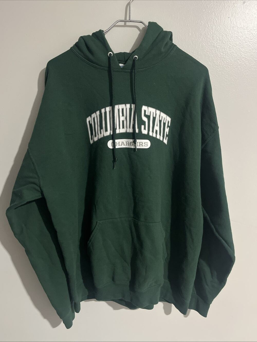 Columbia State Chargers Hoodie Mens XL Green College Pullover Sweatshirt